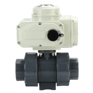 Electric UPVC plastic ball valve (socket welding)